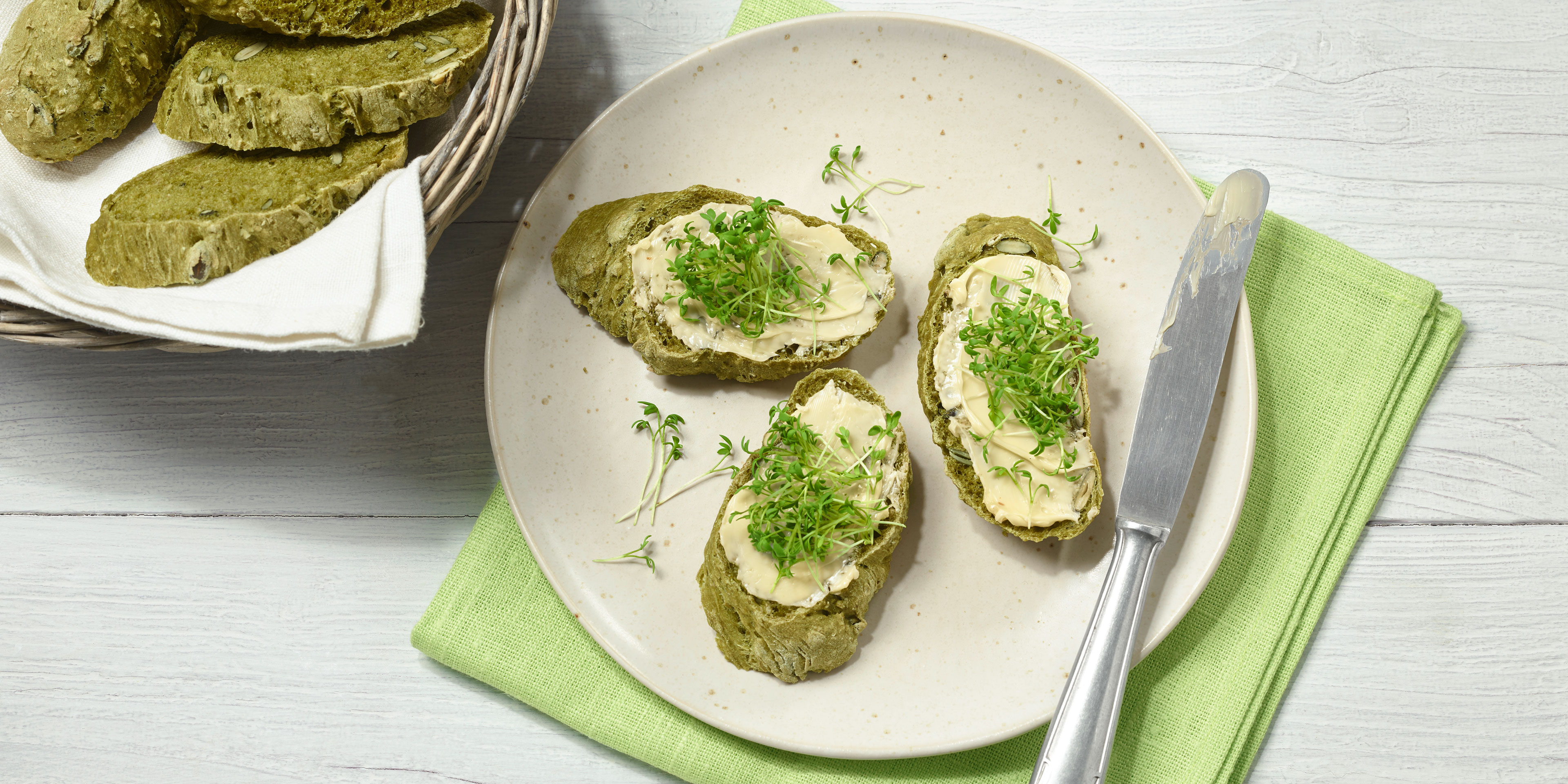 matcha frühlingsbrot