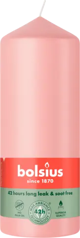 Stumpenkerze hellrosa 150 x 58 mm von BOLSIUS