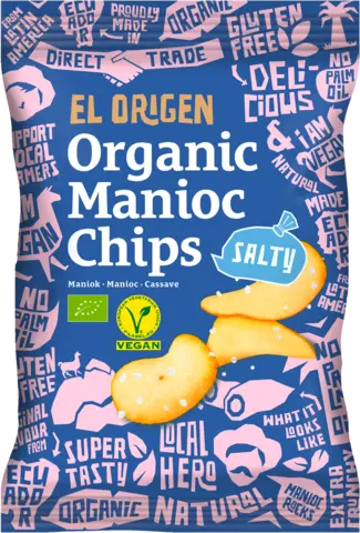 Bio Maniok Chips mit Meersalz von EL ORIGEN