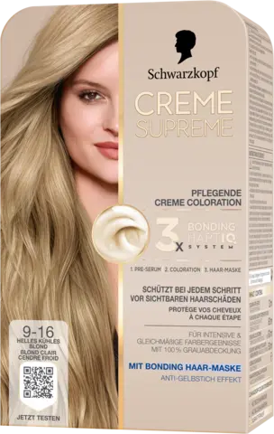 Creme Supreme Pfegende Creme Coloration 9-16 Helles Kühles Blond von CREME SUPREME