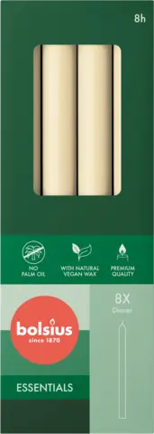 Spitzenkerzen weiche perle 230 x 20 mm von BOLSIUS