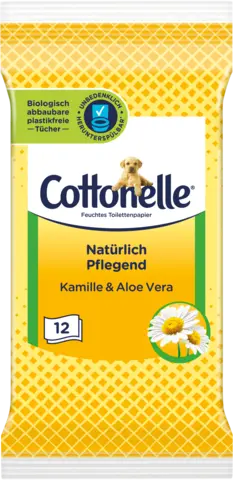 Feuchtes Toilettenpapier Natürlich Pflegend Kamille & Aloe Vera von COTTONELLE