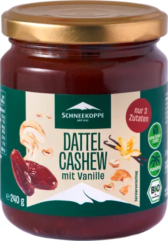 Bio Dattel-Cashew-Vanille-Creme von SCHNEEKOPPE