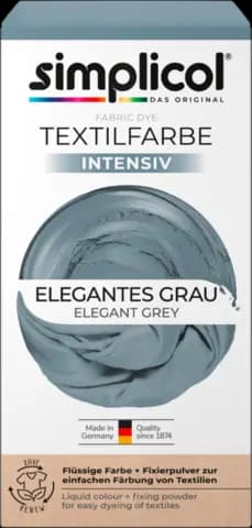 Textilfarbe intensiv Elegantes Grau von SIMPLICOL