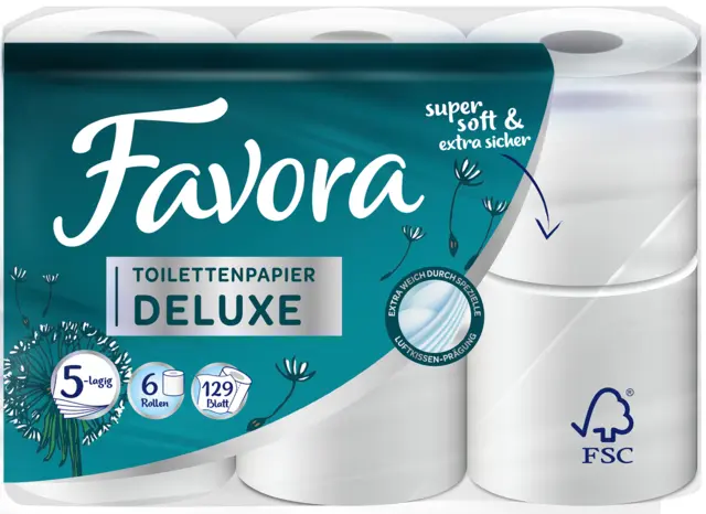 Toilettenpapier Deluxe 5lg von FAVORA