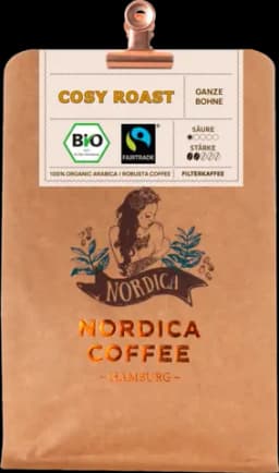 Bio Cosy Roast ganze Bohne von NORDICA COFFEE