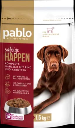 Saftige Happen mit Rind & Karotten von PABLO