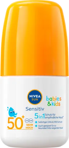 Kids Sensitiv Sonnen-Roller LSF 50+ von NIVEA