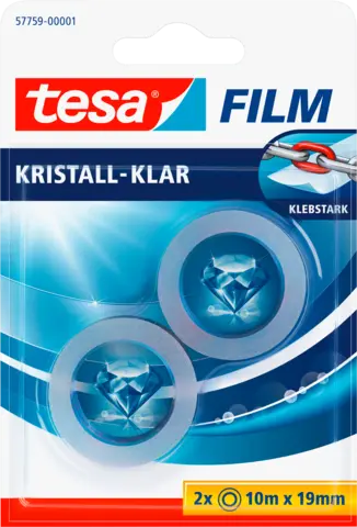 Kristall-klar 10 m x 19 mm von TESA