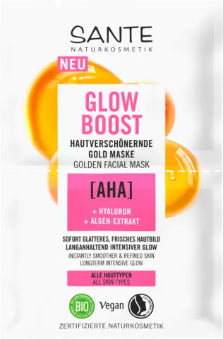 Face Glow Boost AHA Maske von SANTE