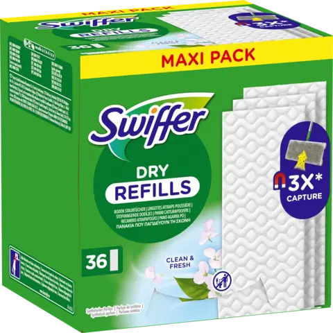 Wischtücher Trocken mit Duft Nachfüllpackung von SWIFFER