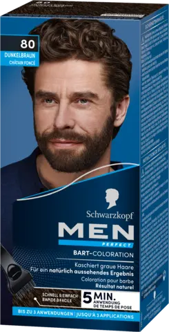 Men Perfect Bart-Coloration 80 natur schwarz-braun von MEN PERFECT