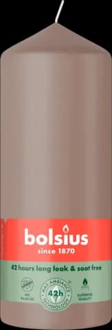 Stumpenkerze taupe 150 x 58 mm von BOLSIUS