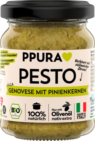 Bio Pesto Genovese Pinienkernen von PPURA