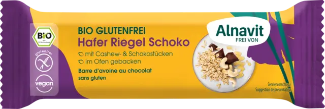 Bio Hafer Riegel Schoko von ALNAVIT