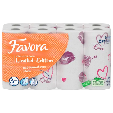 Fav.Küchentüch.Hy.3lg.8x45BL von FAVORA