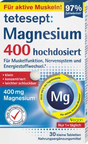 Magnesium 400 hochdosiert von TETESEPT