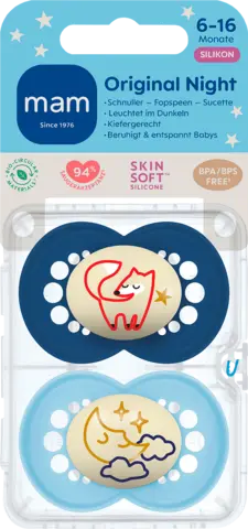 Original Night Silikon 6-16 Monate von MAM