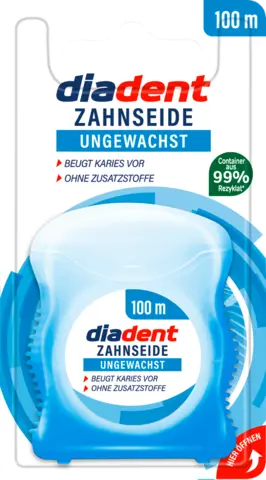 Zahnseide Ungewachst von DIADENT
