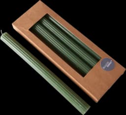 Stabkerze Classic grün 4-teilig 25x2,3cm von BOLTZE