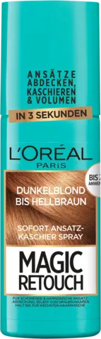 Magic Retouch Sofort Ansatz-Kaschierspray Dunkelblond bis Hellbraun von MAGIC RETOUCH