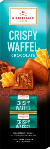 Crispy Waffel in Vollmilch-Schokolade von NIEDEREGGER