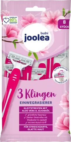 3 Klingen Einwegrasierer Damen von JOOLEA
