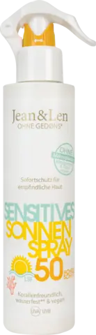 Sensitives Sonnenspray LSF 50 von JEAN & LEN