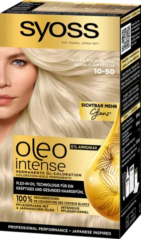 Oleo Intense permanente Öl-Coloration 10-50 helles aschblond von SYOSS