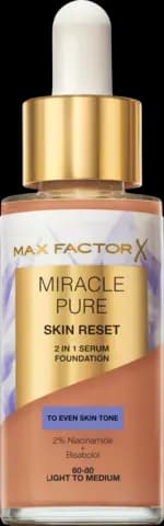 Miracle Pure Skin Reset 2-in-1 Foundation & Serum 60-80 light to medium von MAX FACTOR