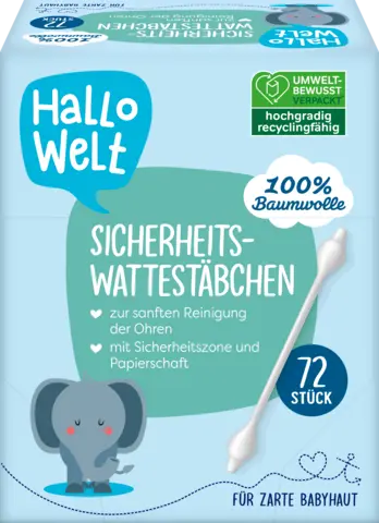 Sicherheitswattestäbchen von HALLO WELT