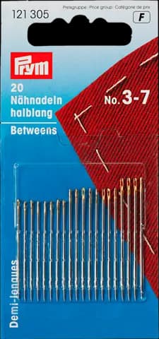 Nähnadeln halblang silber No.3-7 von PRYM