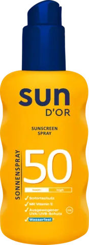 Sonnenspray LSF 50 hoch von SUN D'OR