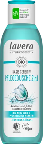 Basis Sensitiv Pflegedusche 2 in 1 für Haut & Haar von LAVERA