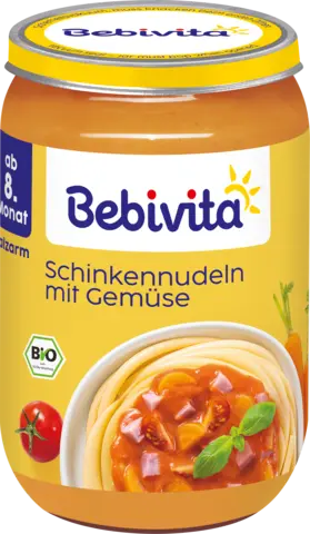Bio Schinkennudeln mit Gemüse ab 8. Monat von BEBIVITA