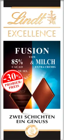 Excellence Fusion 85 % Kakao & Fleur de Sel Promotion von LINDT