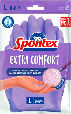 Handschuhe Extra Comfort L Gr. 8-8,5 von SPONTEX