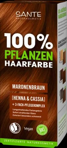 Pflanzenhaarfarbe 08 maronenbraun von SANTE