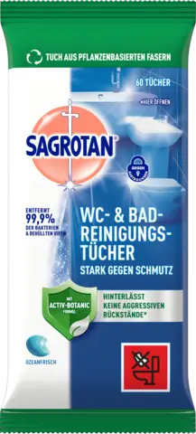 WC- & Bad-Reinigungstücher von SAGROTAN