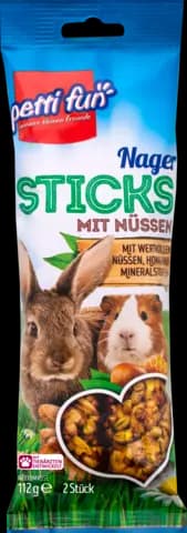 Nagersticks mit Nüssen von PETTI FUN