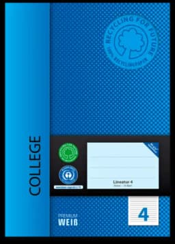 Heft Lineatur 4 A5 von COLLEGE