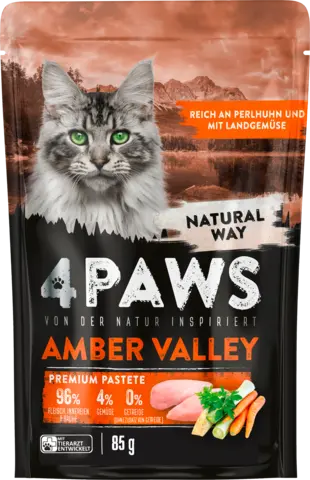 Amber Valley reich an Perlhuhn und mit Landgemüse von 4 PAWS