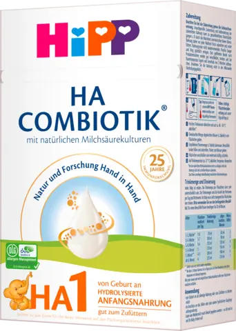 Combiotik HA1 Anfangsmilch von Geburt an von HIPP