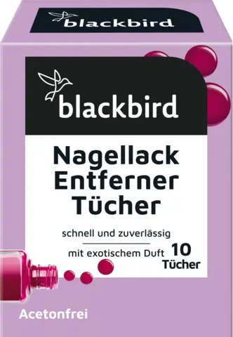 Nagellackentferner Sachet von BLACKBIRD