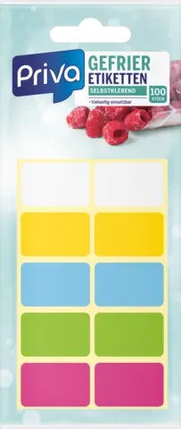 Gefrieretiketten von PRIVA