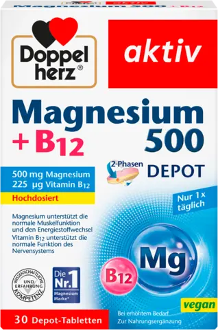 Magnesium 500+B12 2-Phasen Depot von DOPPELHERZ