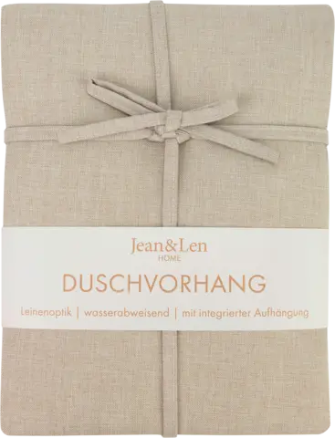 Duschvorhang 100% Polyester beige von JEAN & LEN