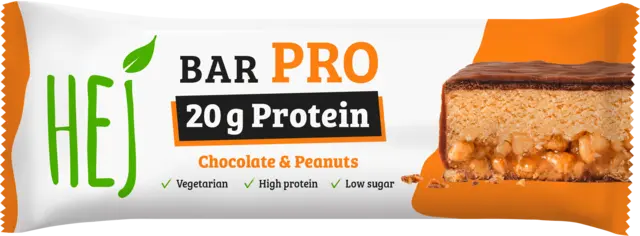 Bar Pro Chocolate & Peanuts Riegel von HEJ NATURAL