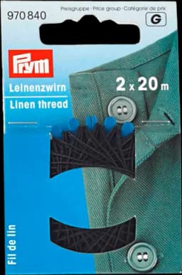 Leinenzwirn schwarz von PRYM