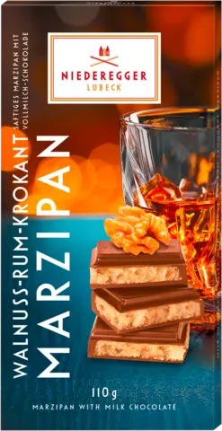 Marzipan Schokolade Walnuss-Rum-Krokant von NIEDEREGGER